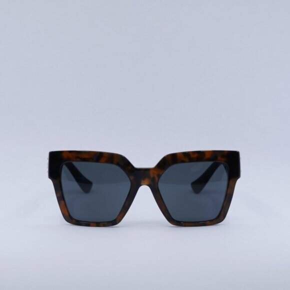 🕶️ New Versace VE4458 542987 Sunglasses - Havana Frame, Dark Grey Lenses - Picture 2 of 11